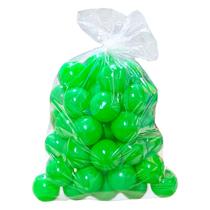 25 Bolinha De Piscina Verde Cor Unica Infantil Não Amassam
