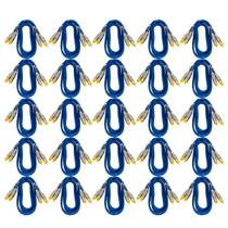 25 Cabos RCA Luxo 1 Metro 5 mm espessura Plug Banhado a Ouro Dupla Blindagem 25 Cabos RCA Luxo 1 Metro 5 mm espessura Plug Banhado a Ouro Dupla Blindagem