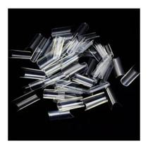 25 Caixa Com 100 Tips Curvatura C Transparente Para Unhas