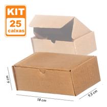 25 Caixa Mini Pac correio Papelão embalagem 18x9,5x6