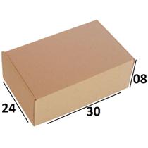 25 Caixas de Papelão 30 x 24 x 08 Montável para Envio Lojista Correios Sedex