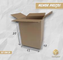 25 Caixas De Papelão Embalagem Correios Sedex Pac 10X15X20