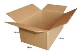 25 Caixas de Papelão - Embalagem para correio tamanho 20x15x10 cm - Papelão cru