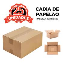 25 Caixas De Papelão Para Envios Correios Pac Mini 18x11x6