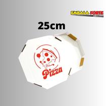25 caixas Oitavada para pizza Estampada Delivery 25cm - Embala Forte
