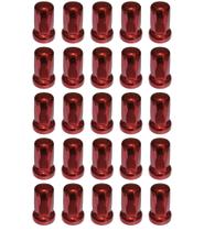 25 Capa de Porca Belga Vermelha Metalizada Roda 32/33mm 25 Capa de Porca Belga Vermelha Metalizada Roda 32/33mm