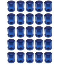 25 Capa de Porca Sextavada Azul Cromada Metalizada 32/33mm