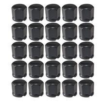 25 Capa de Porca Sextavada Black Preta Cubo Roda 24mm Baixa 25 Capa de Porca Sextavada Black Preta Cubo Roda 24mm Baixa
