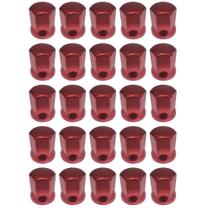 25 Capa de Porca Sextavada Vermelha Cromo Metalizada 32/33mm