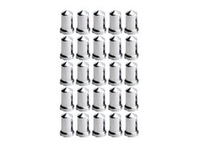 25 Capa Porca Mexicana Cromada Cubo 24mm Baixa 25 Capa Porca Mexicana Cromada Cubo 24mm Baixa