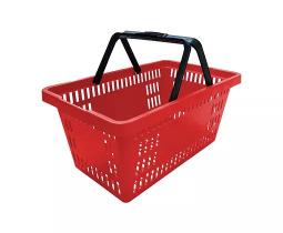 25 Cestas de Compras Reforçada Cestinha Mercado Supermercado Loja 16Lts