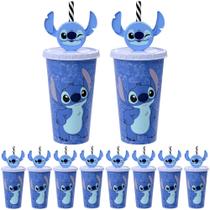25 Copos Canudo Orelhas Stitch 500ml para Infantil Lembrancinha Sacola Surpresa 25 Copos Canudo Orelhas Stitch 500ml para Infantil Lembrancinha Sacola Surpresa