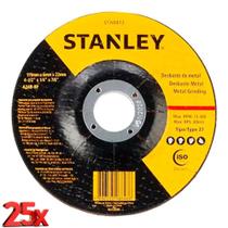 25 Discos Desbaste Metal 4-1/2 Pol X 6mm X 7/8 Pol Stanley STA0413