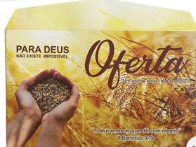 25 Envelope Oferta Colorido (Dízimo) - 10x17 cm