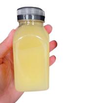 25 Garrafa PET quadrada 200ml com tampa Sortida Ideal para chocolate, suco e vitamina