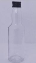 25 Garrafinhas Redonda de Vidro 60ml com tampa preta 25 Garrafinhas Redonda de Vidro 60ml com tampa preta