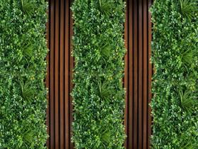 2,5 m² Jardim vertical fácil de instalar em áreas internas e externas plantas permanentes realistas