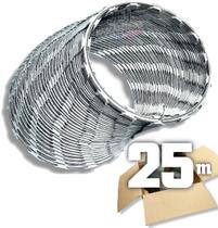 25 metros Cerca muro espeto concertina rolo 30cm 100 voltas - K. Metalurgica