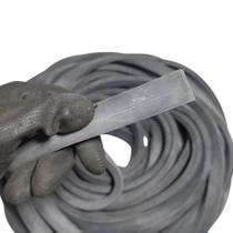 25 Metros de Borracha Perfil Esponjoso 20x10mm SBR Macio Vedação Borrachas Londrina