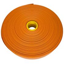 25 Metros de Mangueira Flat Laranja Achatada 2 Polegadas Irrigação Borrachas Londrina