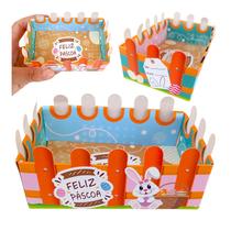 25 Mini Cesta Decorativa Ovo Páscoa Chocolate Trufa Presente