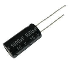 25 PÇS CAPACITOR ELETROLITICO 1800X16V - 1800UF X 16 V 105º