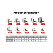 25 Peças Conectores Giratórios De Pesca 360 Graus graus Anel Giratório T Para Pesca Com Isca