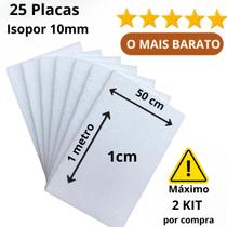 25 Placas de Isopor 10mm 100cm x 50cm x 1cm Forro COMPRAR 2 KIT POR VEZ