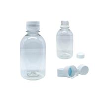 25 Potes 250ml Pet Transparente C/ Tampa Lacre P/ Álcool Gel