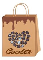 25 Sacolas Grande Kraft Páscoa Chocolate Menor Preço
