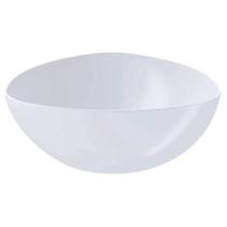 25 Saladeiras para Buffet 2,5L Tigelas Plástico Triangulares Brancas Essential Coza Bacia Pipoca