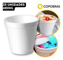 25 Un Copo de Isopor 480ml Para Café, Chá, Chocolate Quente