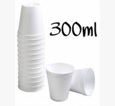 25 Un Copo Isopor 300ml Para Caldo, Chocolate Quente, Chá, Café