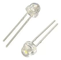 25 Un. Leds Diodo Branco Super Brilho 5mm Chapeu De Palha 25 Un. Leds Diodo Branco Super Brilho 5mm Chapeu De Palha