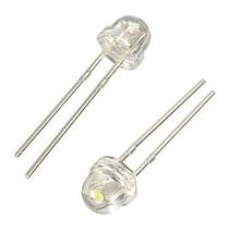 25 Un. Leds Diodo Branco Super Brilho 5mm Chapeu De Palha 25 Un. Leds Diodo Branco Super Brilho 5mm Chapeu De Palha