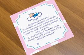 25 unid Cartão agradecimento Cliente pela compra Infantil - pronta entrega