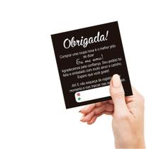 25 unid Cartão agradecimento Cliente pela compra - pronta entrega 25 unid Cartão agradecimento Cliente pela compra - pronta entrega
