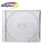 25 Unid Cd Box - Caixa Acrílica Tradicional Transparente