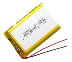 25 Unidade 604060 C/ 2000mah C/ 2 Fios 3,7v 6x40x60mm -