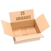 25 UNIDADES Caixa de Papelão Medida 16x11x08 Padrão p/ Correios, PAC, Ecommerce, Mini Envio