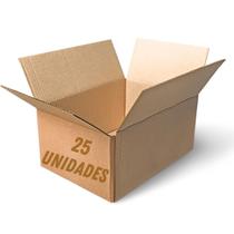 25 UNIDADES Caixa de Papelão Medidas 20x13x06 p/ Correios, PAC, Ecommerce, Mini Envio