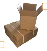 25 Unidades de Caixa de Papelão SemiKraft 15x15x15 Resistentes para Envios de E-commerce