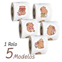 250 Adesivos Sortidos Fofos de Capivaras Papelaria Kawaii 3cm 250 Adesivos Sortidos Fofos de Capivaras Papelaria Kawaii 3cm