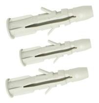 250 Bucha 10mm Tijolo Bloco Parede Oca C/ Aba Sem Paafuso