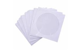 250 Envelopes p/CD e DVD c/Visor Transparente Cor BRANCO 250 Envelopes p/CD e DVD c/Visor Transparente Cor BRANCO