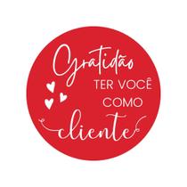 250 Etiqueta Adesivas - Gratidão Ter Você Como Cliente - Redonda 3 Cm Vermelho 250 Etiqueta Adesivas - Gratidão Ter Você Como Cliente - Redonda 3 Cm Vermelho