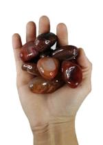 250 grs Agata Vermelha Quartzo Agata de Fogo Pedra Rolada Semi Preciosas A Grade