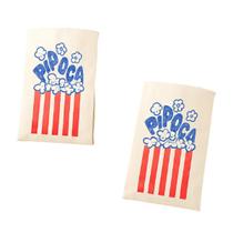 250 Sacos De Papel Branco Pipoca decorado 8x12cm Pipoqueiro