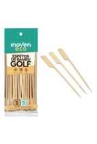 250 un espetos bambu golf 15 cm petiscos gourmet decorativo
