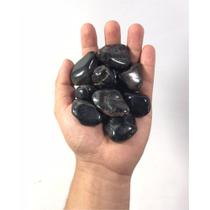 250g Pedra Onix Preta Rolada Semi Preciosa 3-5 Grande Chakra